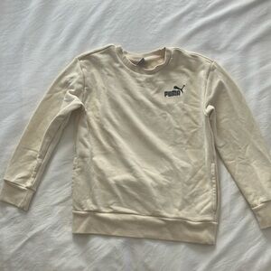 Puma women’s Cream Crew neck Sweater